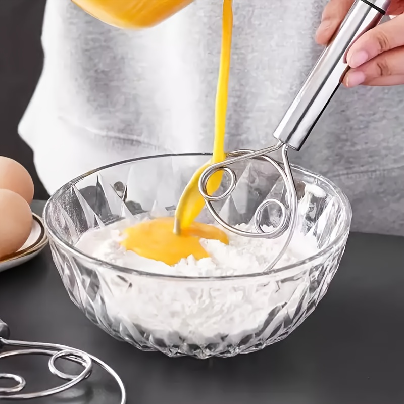 Stainless Steel Dough Whisk for Mixing and Baking