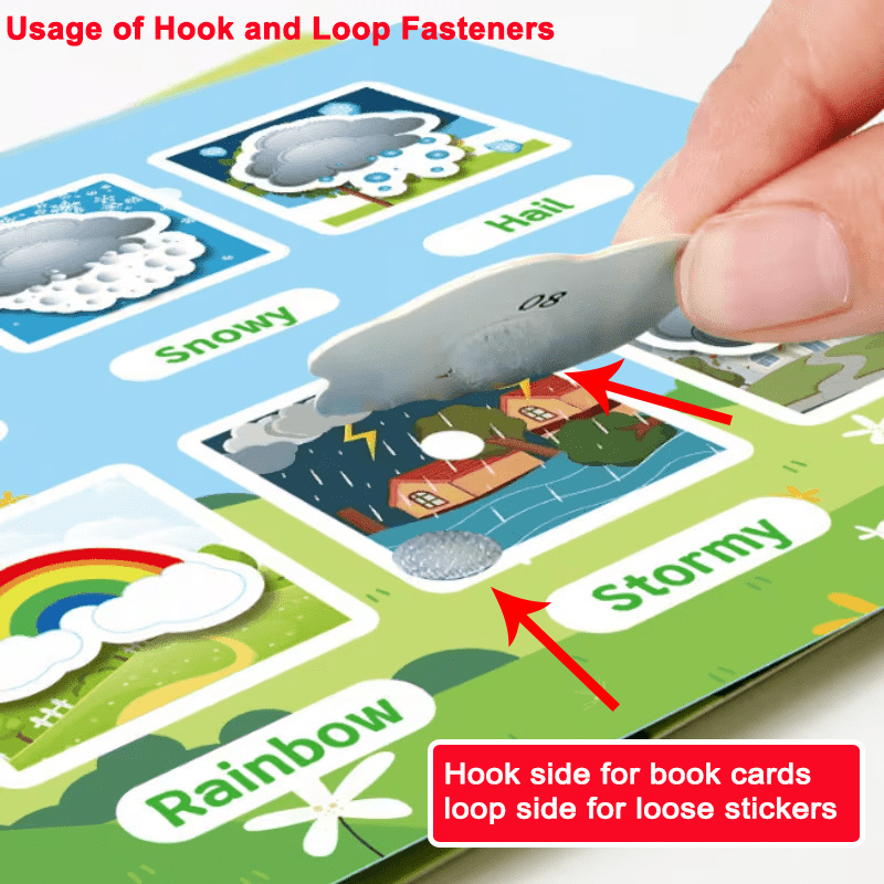 Reusable Busy Book with Stickers and Pasteable Pages