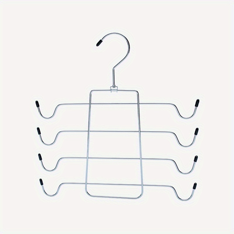 TEMU Gancho de Roupa em Aço Inoxidável Resistente - Sem Montagem Necessária, Suporta Camisetas, Vestidos e Blazers - Organizador para Garagens, Lojas