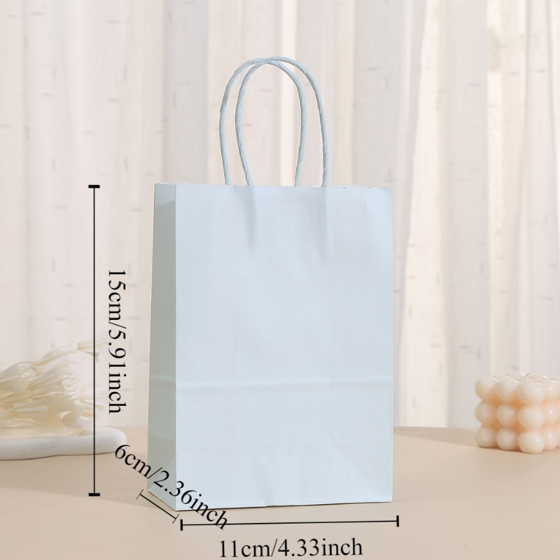 24pcs pastel paper gift bags handles vibrant assorted Oman