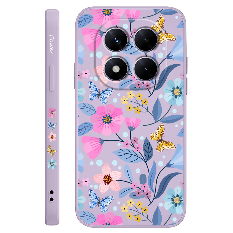 TEMU para Teléfono - de Teléfono con Flores Coloridas para Redmi Note 14 Pro Plus 4G 5G, Diseño