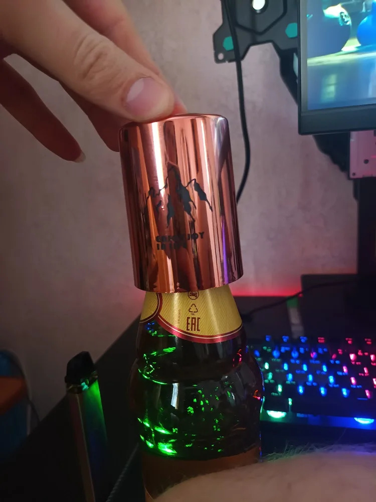 Nymph'S Innovative Magnetic Automatic Beer Corkscrew Features a Plastic Casing, Making It a Handy Tool for Bars And Gatherings. Perfect for Birthdays, Family Events, Outdoor Fun, Picnics, And As a Home Bottle Opener, Portable Bar Gadget Nymph