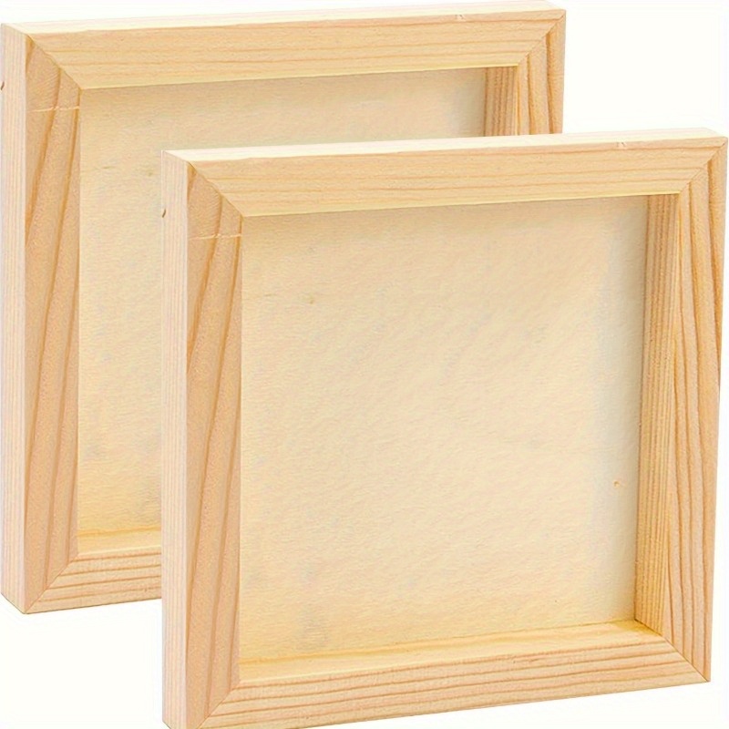 

2pcs 12x12 Inch Plywood Art Panels, Professional Wooden Boards For Painting, Crafts, And Diy Art Projects