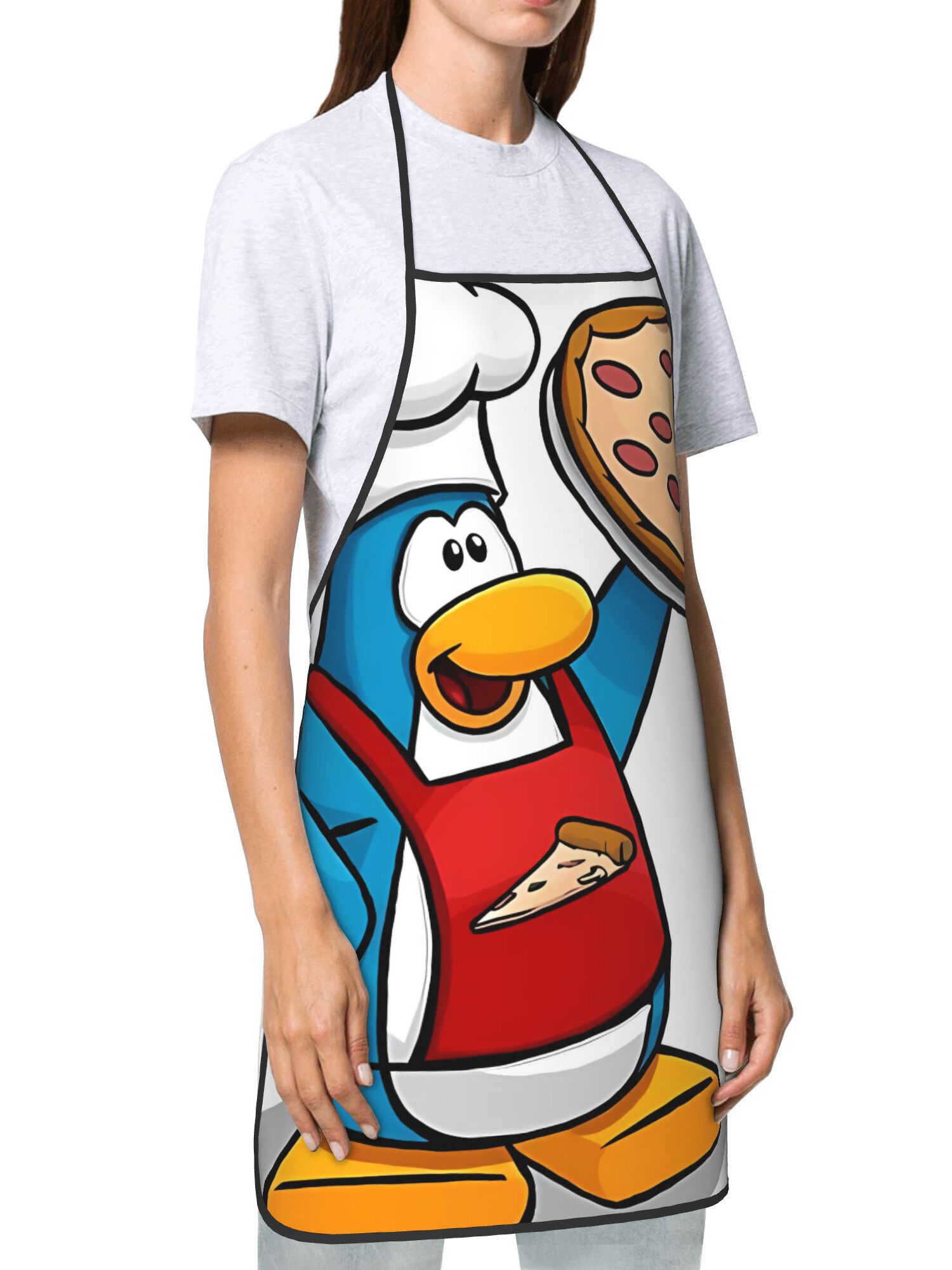 2d flat printing   pizza lightweight kitchen apron comfortable for long hours of cooking