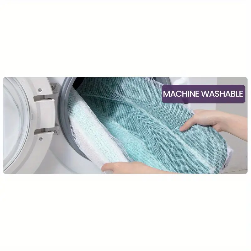 1pc non slip bathroom mat carpet extra long bath 20x32 inches quick dry absorbent shower mat with non slip backing soft bathroom floor carpet in blue for shower tub sink polyester bathroom decorative stripes durable tpr backing Product details 4