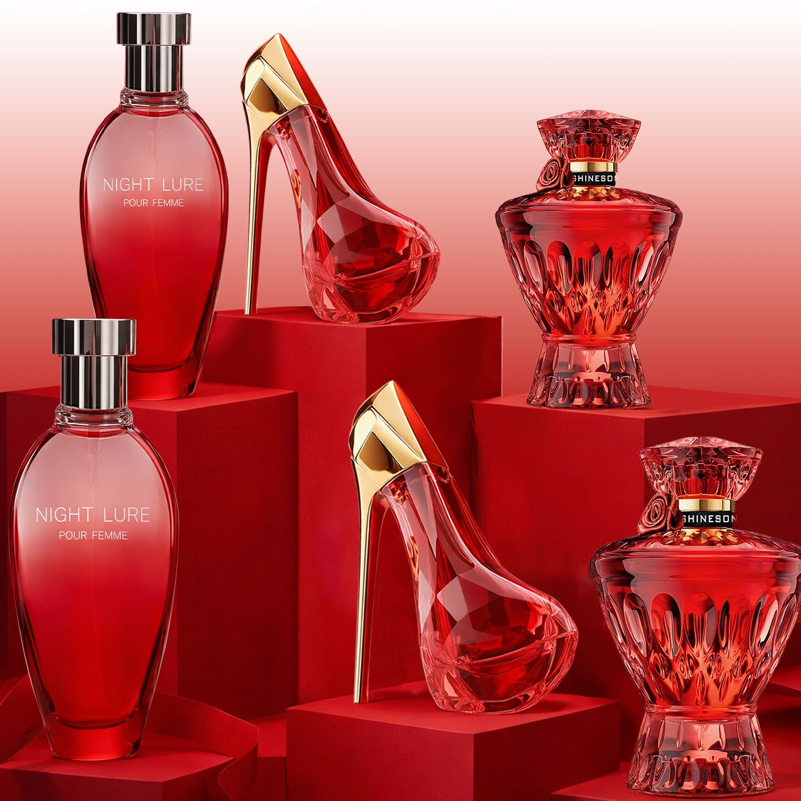 TEMU [3pcs Set]night Lure Eau De Parfum For Women- Mysterious& Seductive Fragrance, Long Lasting Scent, Perfect For Night Out, Date, Party| Gift Idea