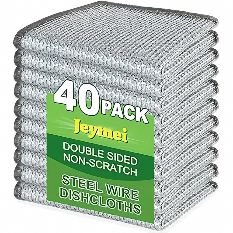 40pcs 40pcs stainless steel wire mesh scrub pads heavy duty - Temu
