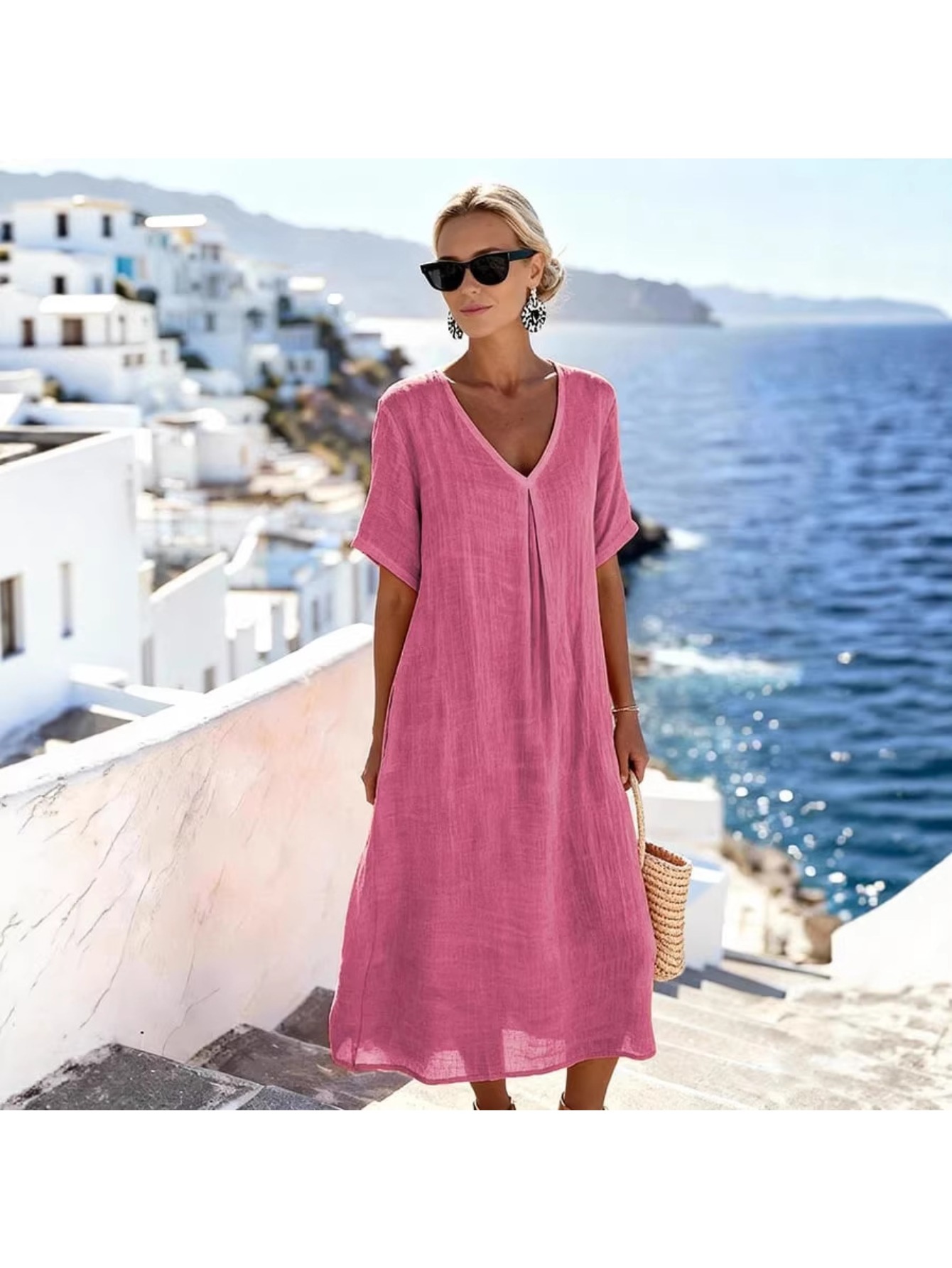 loose summer dresses sold on Temu United States