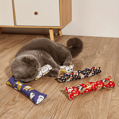 1 2pcs random grass chew toy pillow keep happy calming perfect gift for your feline friend