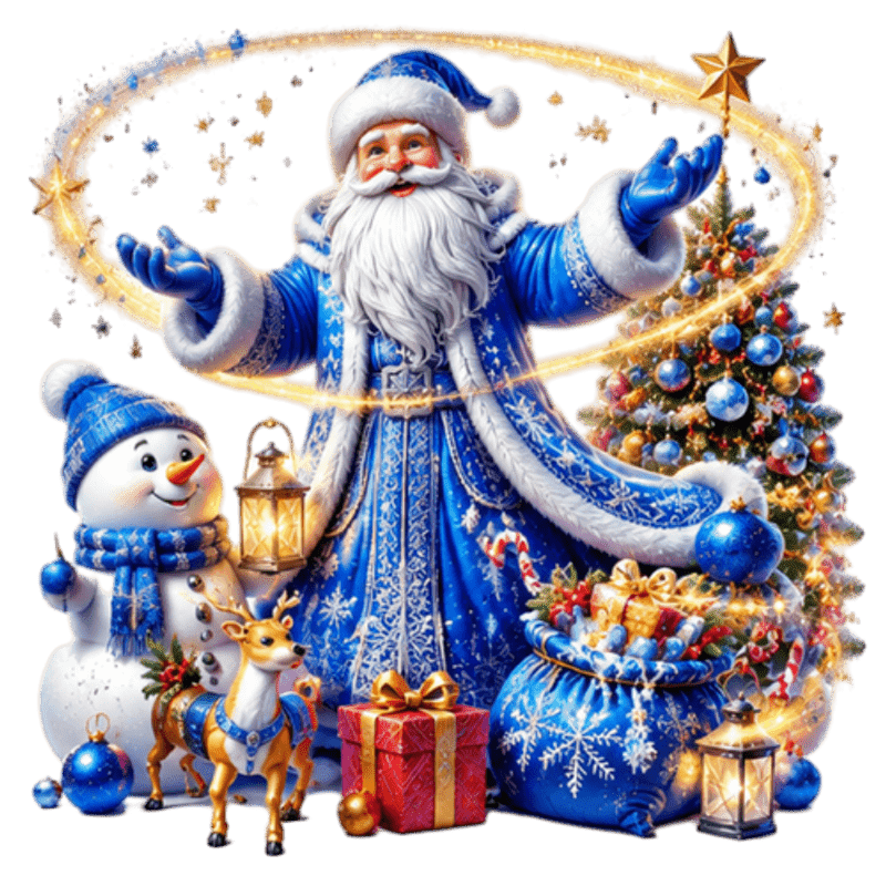 TEMU 1pc 2d Flat Pattern Sticker, Christmas Window Decal, Window Flower, Glass Mural Window Door Decoration Sticker Blue-clad Santa Reindeer Snowman