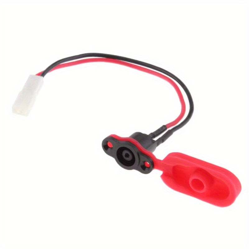 TEMU Port de chargement pour trottinette électrique Xiaomi Mijia M365 Pro Pro2, câble de chargement avec couvercle, kit de port de chargement, pièces