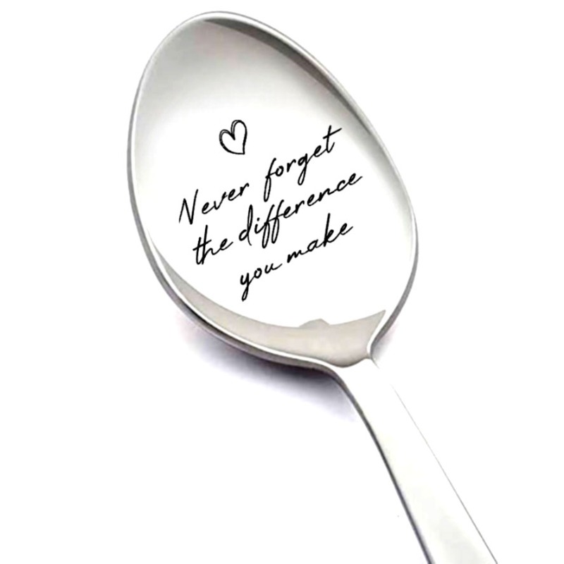 TEMU 1pc Stainless Steel Spoon, Thank You Gift, Encouragement Gift, " You Make," Teacher Gift, Employee Gift, Coworker Gift, Appreciation Gift, Gift