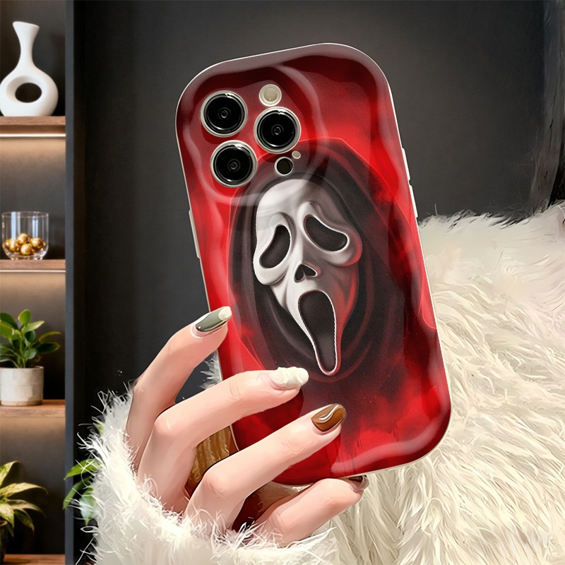 TEMU Phone Case - Licensed By Shriek Mask Phone Case, Suitable For Iphone 17, 16, 15, 14, 13, 12, 11 Pro Max, X, Xr Plus, 8, 7, Unique Birthday Gift