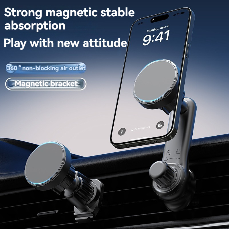 

Sturdy Magnetic Car Phone Holder - Mount, Rotatable & Waterproof, Compatible With All Vehicles, Phone Mount For Car