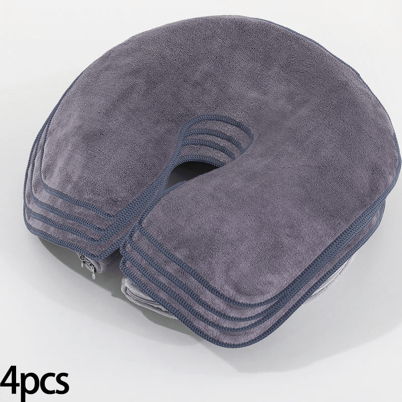 E-shop 4 Stück U-förmige Kissenhandtücher für Salons | 35x28 cm | Funktionen: Schützt Kissenoberflächen, absorbiert Kundenschweiß & hält | Weich,