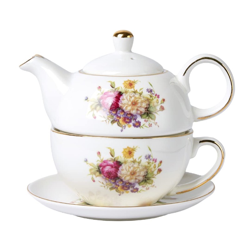   tea for one   floral teapot and saucer set   floral teapot tea cup with saucer set, tea cup and saucer set,   set, tea set, tea pot and cup set, tea pot set, loose leaf tea, tea party, classic porcelain, elegant teapot, delicate porcelain, handcrafted, cup,  ,  ge collectors Product details 0