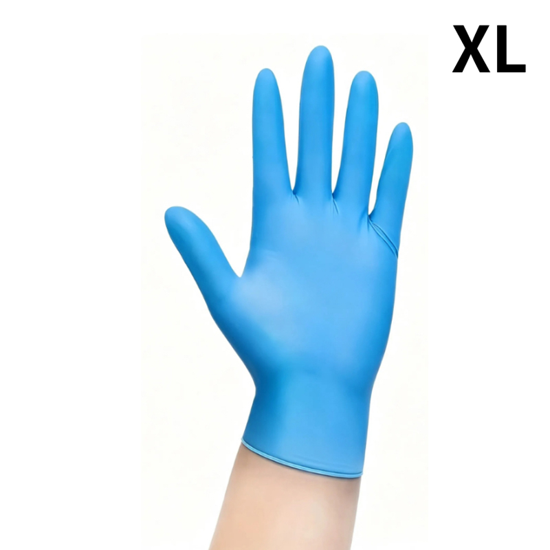 TEMU Sapphire Pale 47pcs Blue Nitrile Disposable Gloves, Suitable For Household Cleaning, Pet Care, Home Cleaning Gloves In 4 Sizes: S/m/l/xl