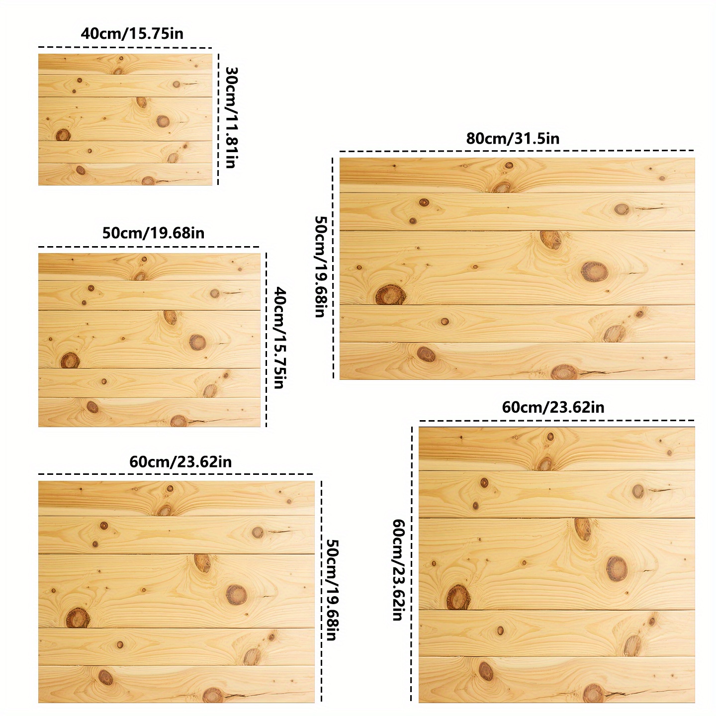 TEMU 1pc Absorbent Heat-resistant Dish Drying Mat, Light Wood Texture Background Pattern Kitchen Countertop Protector, Multifunctional Drainage Pad