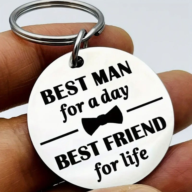 Stainless Steel Thank You Keychain - Perfect For Bridesmaids And Groomsmen Wedding Gifts, Party Gift Supplies
