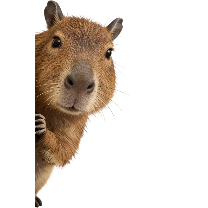 E-shop 2D Flach, Capybara CAPYBARAFAMILY 2D Flach Fensteraufkleber, Tierisches Kreatives Design, DIY Dekorationsaufkleber, Glasaufkleber für