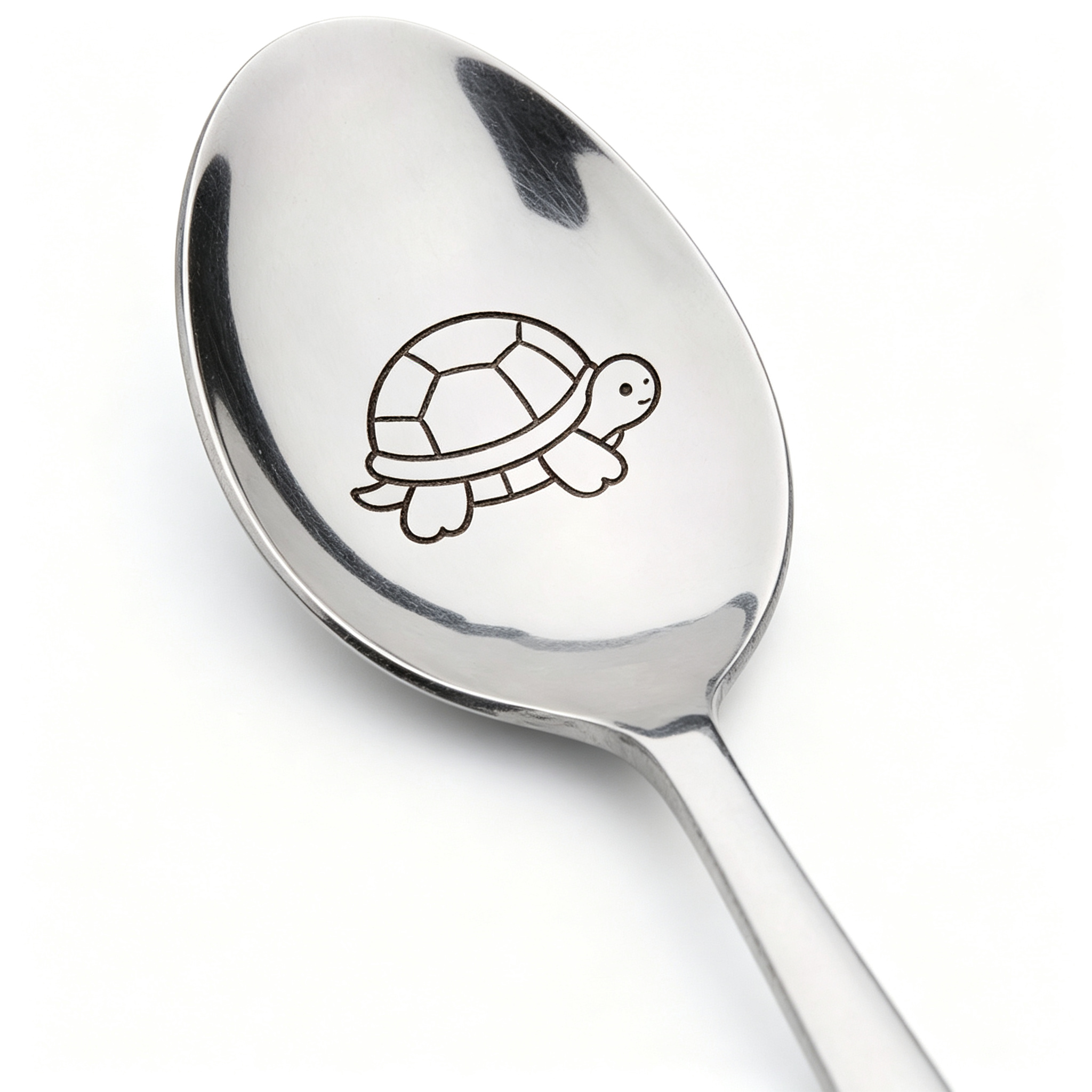 TEMU 'turtle' Engraved Spoon Cute Animal Gift Charming Gift Cute Animal Engraved Spoon Funny Gift Adorable Gift