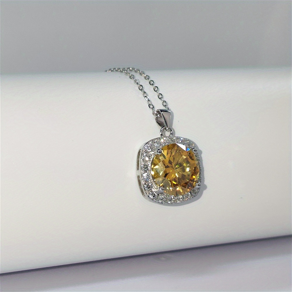 Women's 5ct Moissanite Necklace, Heartfelt Gift
