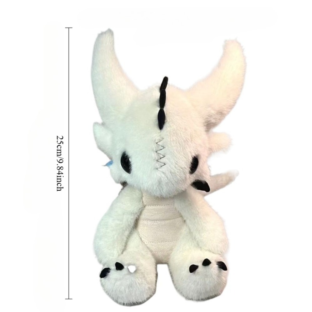 TEMU 1pcs2026 Plush Toy For Dogs, Cute Demon Little Dog Plush Toy, Little White Plush Toy With Big Eyes And , Soft Stuffed Animals, Pet Supplies, Pet