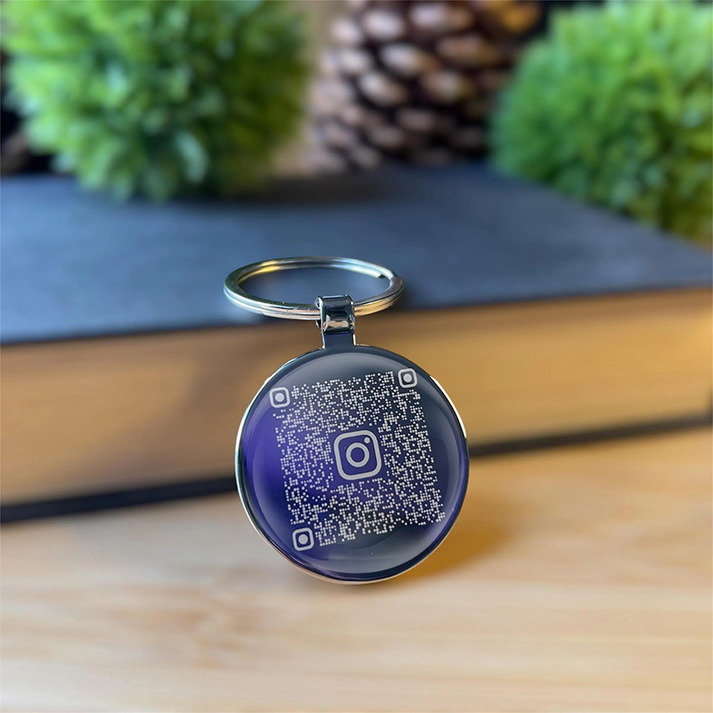 [2d Flat] [2d Flat] [customized] Round Keychain With Custom Name Or Logo - Round Logo Keychain - Keychain With Glass Protection. Professional , Customizable Promotional , , Business Logo