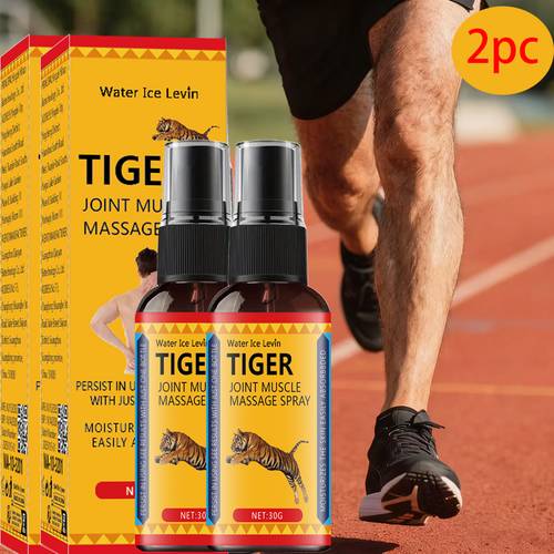 2 pack tiger joint muscle massage spray in using will see initial results with bottle moisturizes the skin and is absorbed
