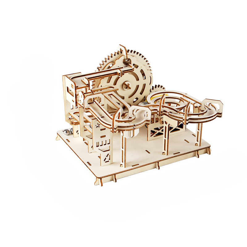 

1pc Set With (steel) - Wooden Mechanical Model Kits, And Puzzle For Christmas/birthday, Gifts For Adults And Teens To Build Combination