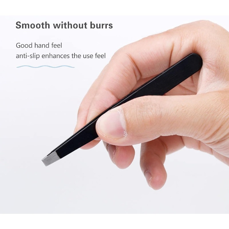 4pcs High-Quality Stainless Steel Tweezers, Facial Care Tool