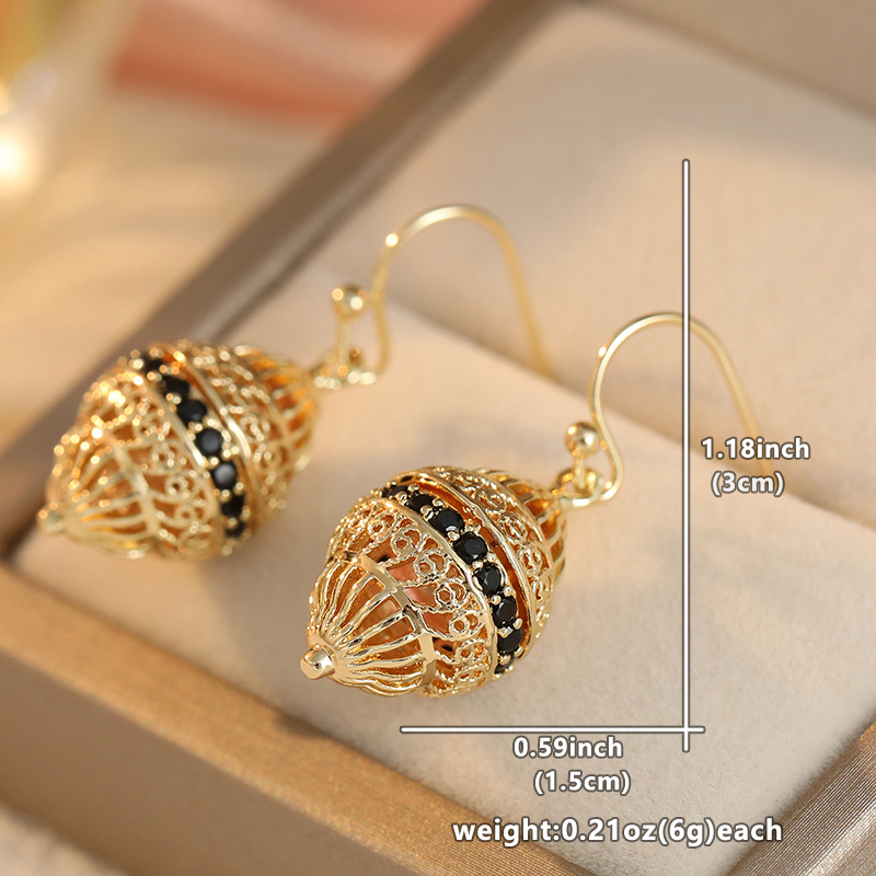 Ladies' Vintage Hollowed Out Ear Hook, Floral Patterns