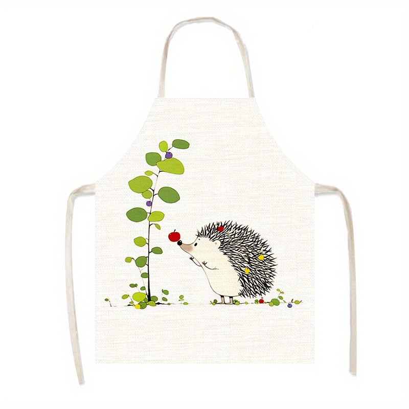 TEMU 1 Printed Picture Kitchen Apron Unisex Style, Fashionable Apron Kitchenware, Stylish And Comfortable, Easy To Care For