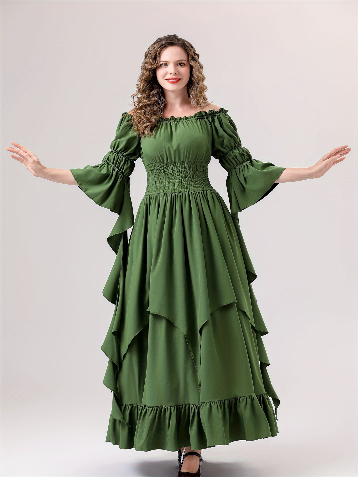 white christmas dresses Renaissance Dress with Corset Pink / X-Large