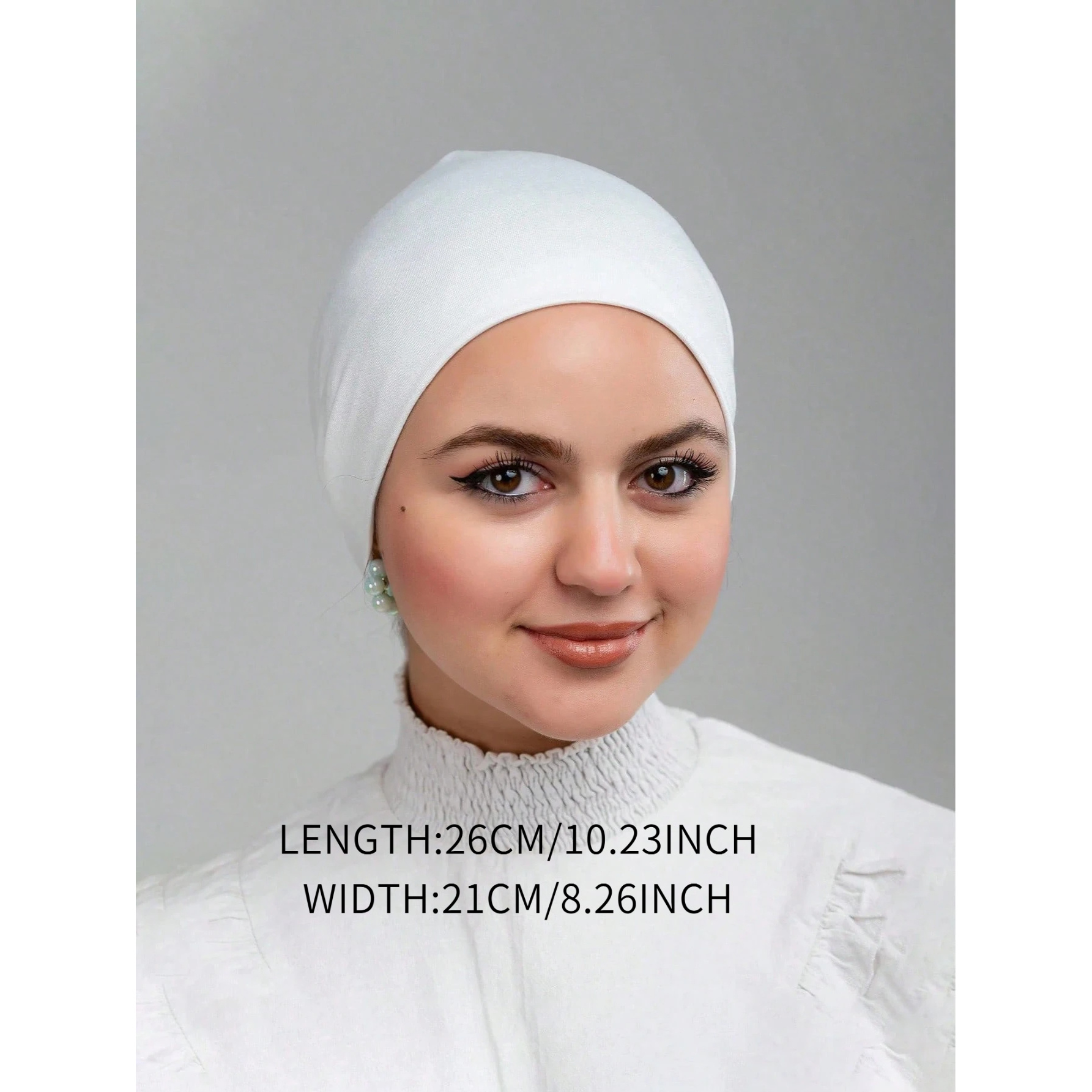 1pc Muslim Women's Daily Double-Layer Flat Top Base Cap for Prayer, Easy to Wear and Non-Slip, Suitable for Casual Daily Wear