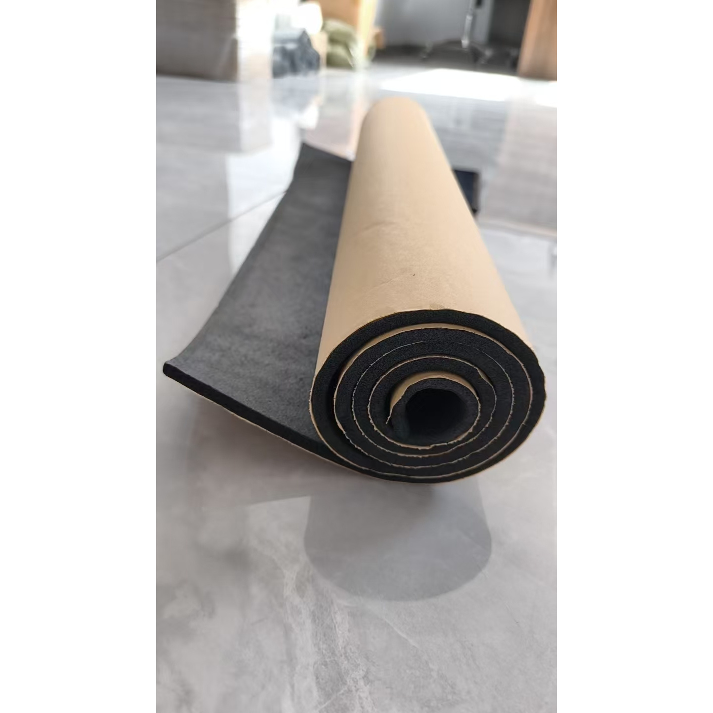 TEMU 1 Roll 5mm Thick Self-adhesive Car Engine Heat Insulation Pad, Heavy-duty , Suitable For Car Roof, And Bedrooms. Soundproofing Design Achieves
