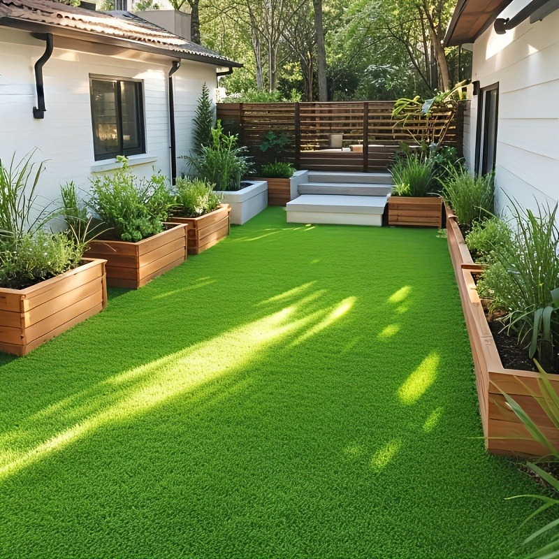 Césped Artificial, Césped Sintético Grande para Exteriores - Alfombra de Plástico Realista, Adecuado para Jardines y Patios Duraderos para Bodas y Parques Infantiles; Bajo Mantenimiento y Fácil de Instalar, Ideal para Áreas Pequeñas o Grandes