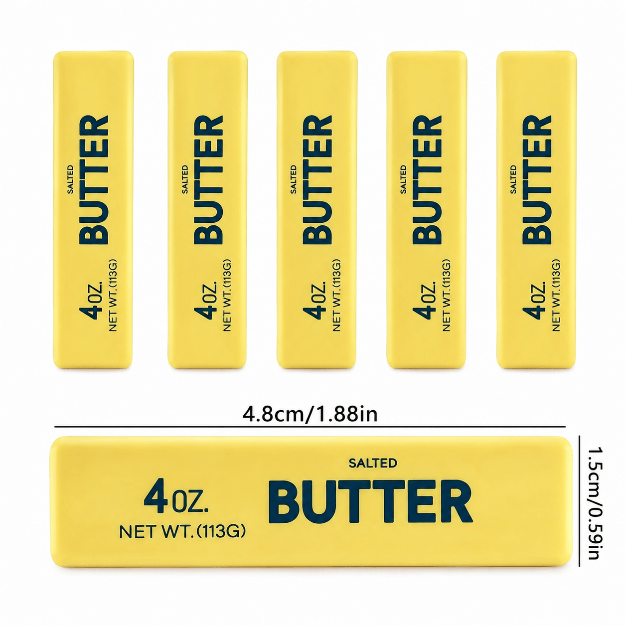 Image of 5pcs/3pcs Soft Butter Fidget Toys, Butter Sensory Toy Set For Kids, Portable Desk Toys, Office Desk Toy, Classroom Rewards, Party Favors, Travel Toy