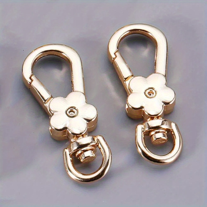 TEMU Alloy Die-cast Plum Hook Bag Strap Chain Pendant Decorative Hook Bag Hardware Small Flower Key Hook