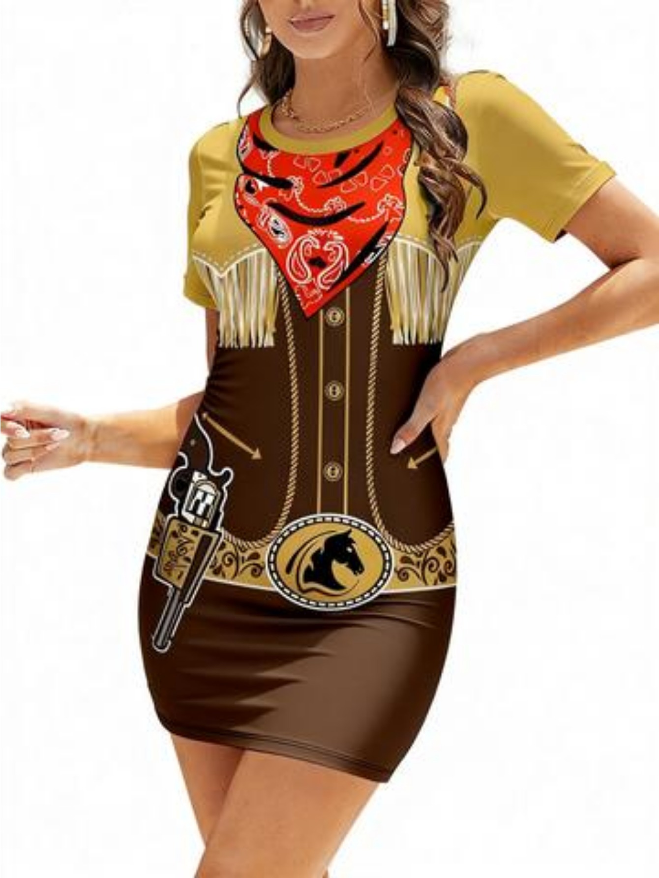 party western dresses sold on Temu United States
