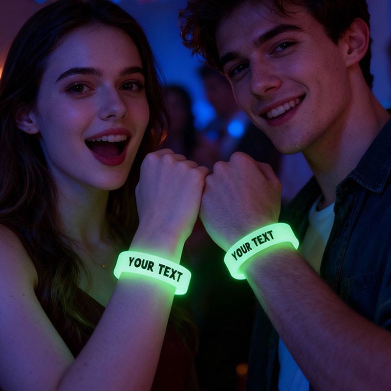 122pcs Glow-in-the-Dark Bracelets, Customizable Gift for Her/Him