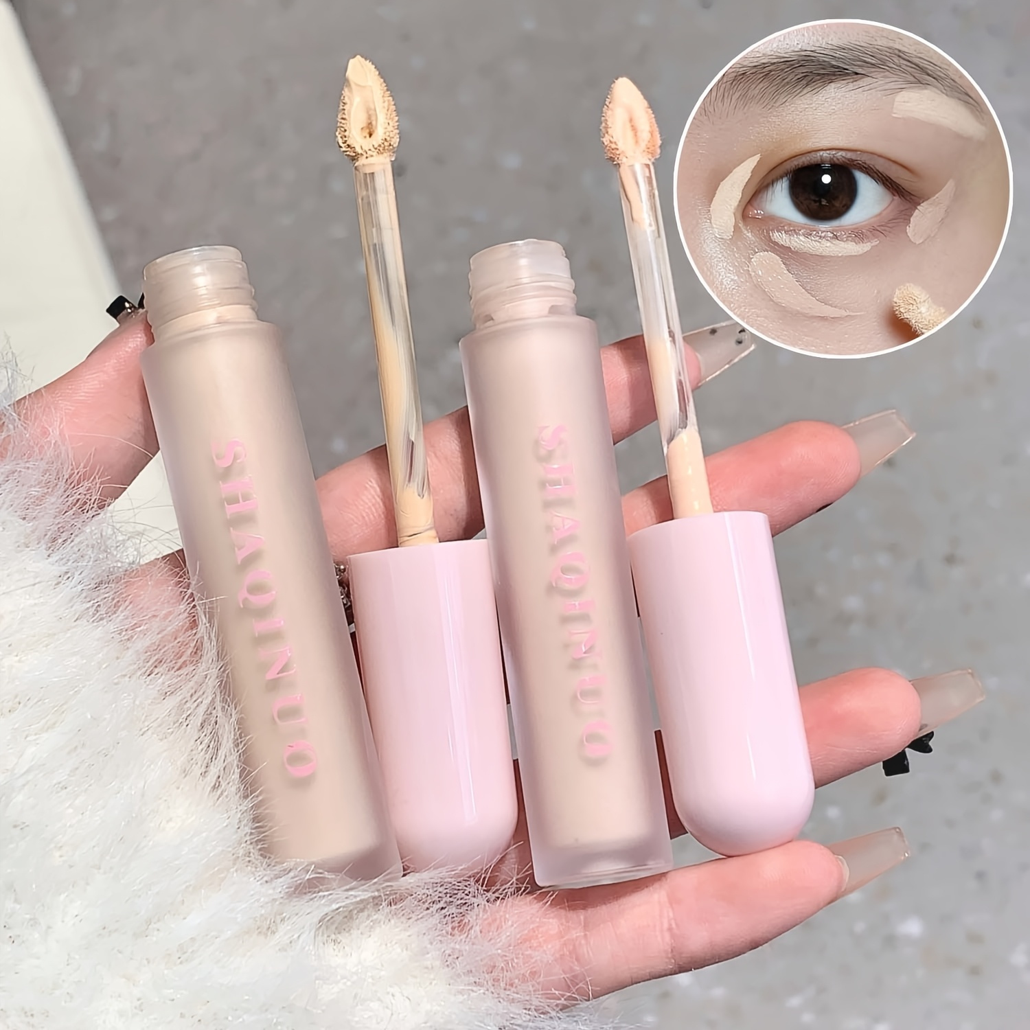 Waterproof Concealer for All Light Beige Types - Lightweight Formula, Non-Greasy & Easy Blend, Natural Coverage for Blemishes, Light to Medium Shades, Perfect for Everyday & Holiday Makeup