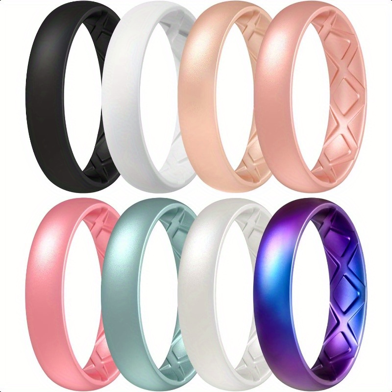 Purple Silicone Ring ROQ Silicone Rings, Breathable Silicone