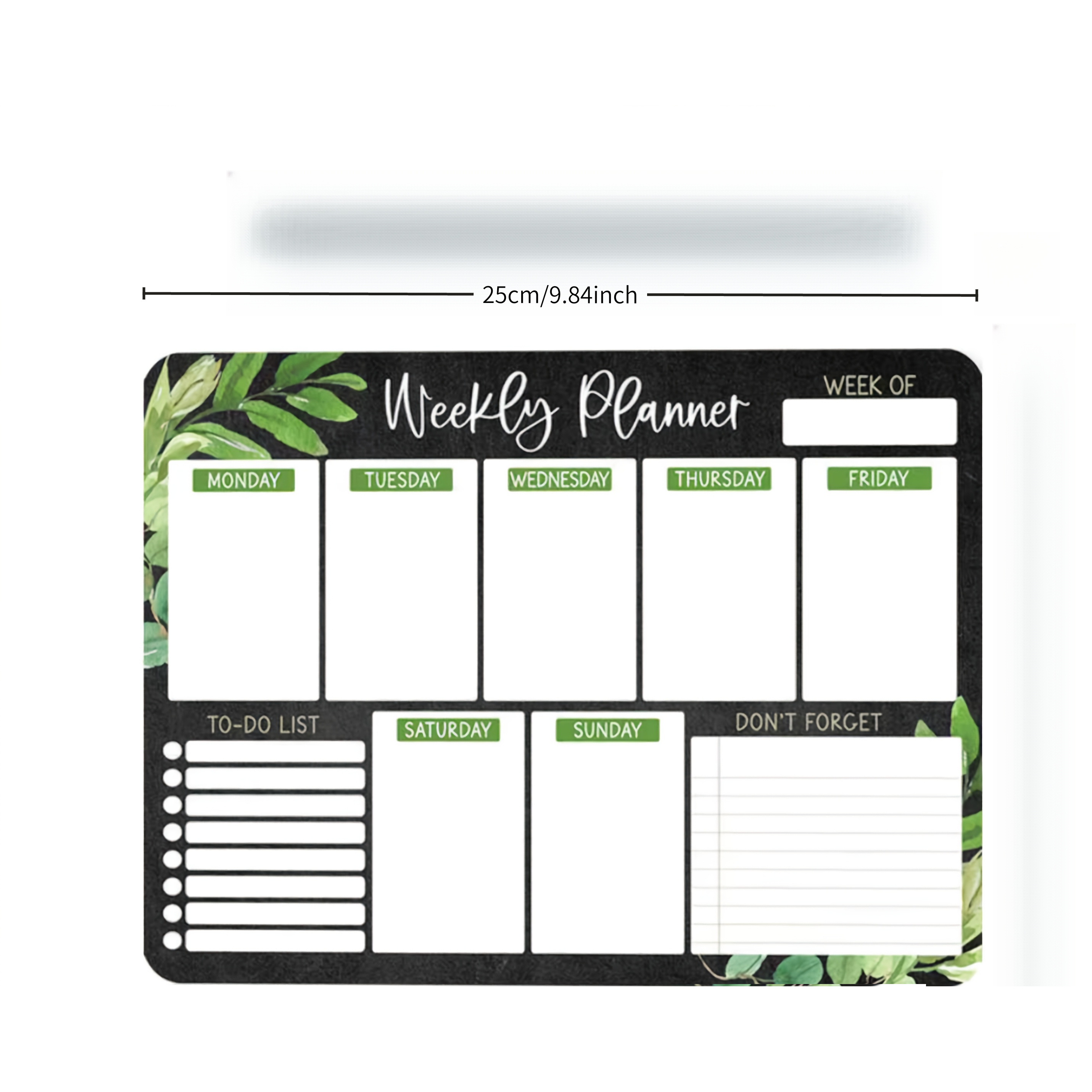 TEMU Reusable Whiteboard Calendar With Colorful Leaf Design, Made Of Durable Wood, Ideal For Organizing Schedules And Tasks | Colorful Leaf Design |