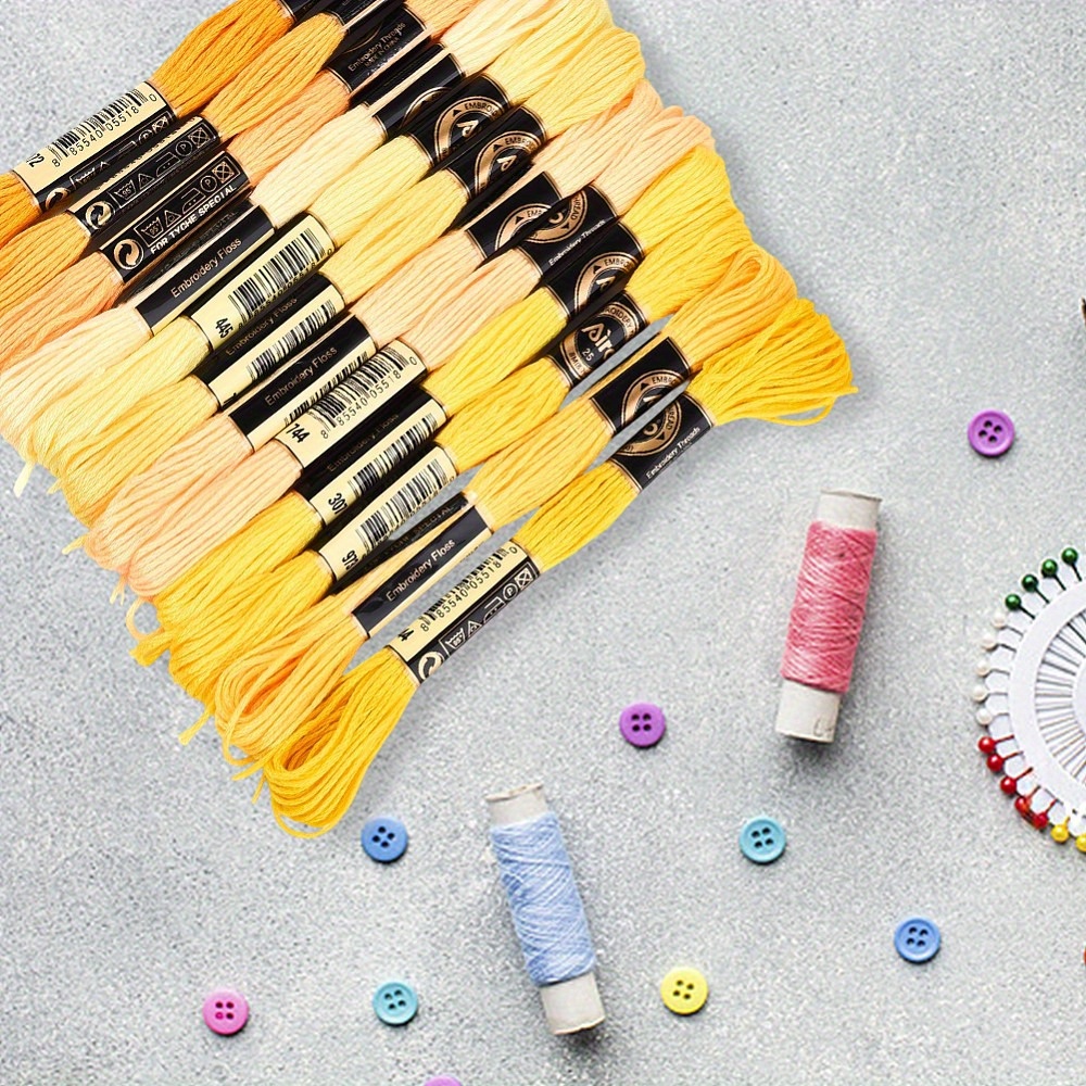 6-Ply Polyester Embroidery Floss, Gradient Colour Set