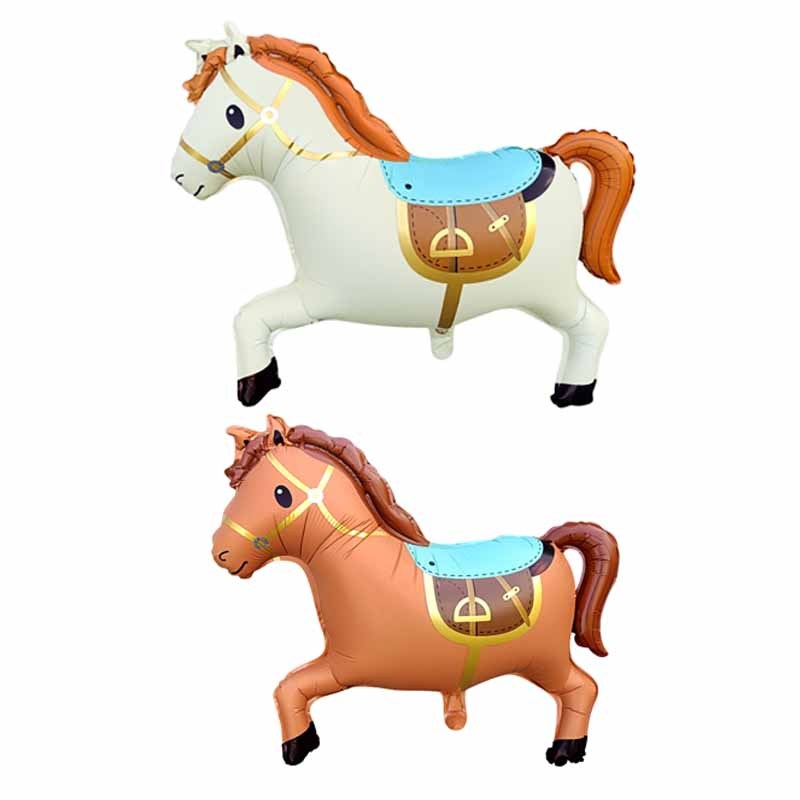 1/2pcs 28 Inch Horse Shaped Balloons, Birthday Party Atmosphere Decoration, Gathering Activity Gift Prop, Room Indoor Outdoor Decor, For Halloween, Christmas