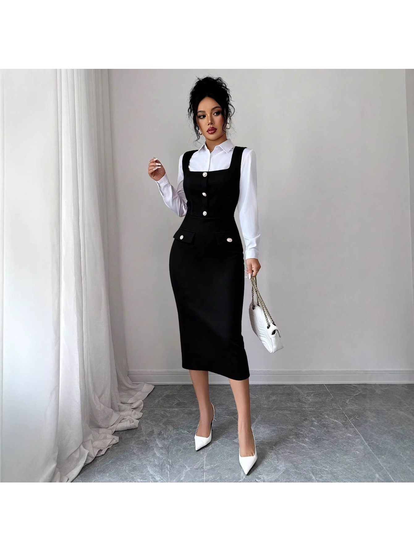 sachin and babi light blue dress Fashion Church Dresses Women Elegant Casual Office Dress Printed Puff   Mega Mart Center
