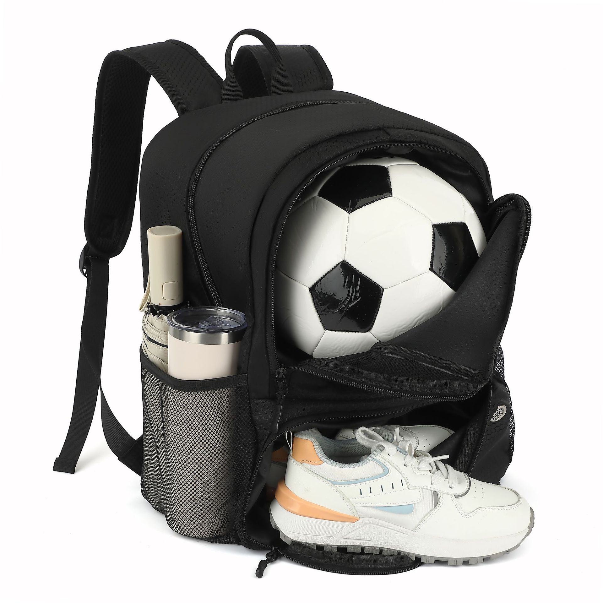 TEMU Sports Backpack Backpack Soccer Bag Sports Equipment Bag Outdoor Basketball Volleyball Bag Convenient And Lightweight Storage Bag