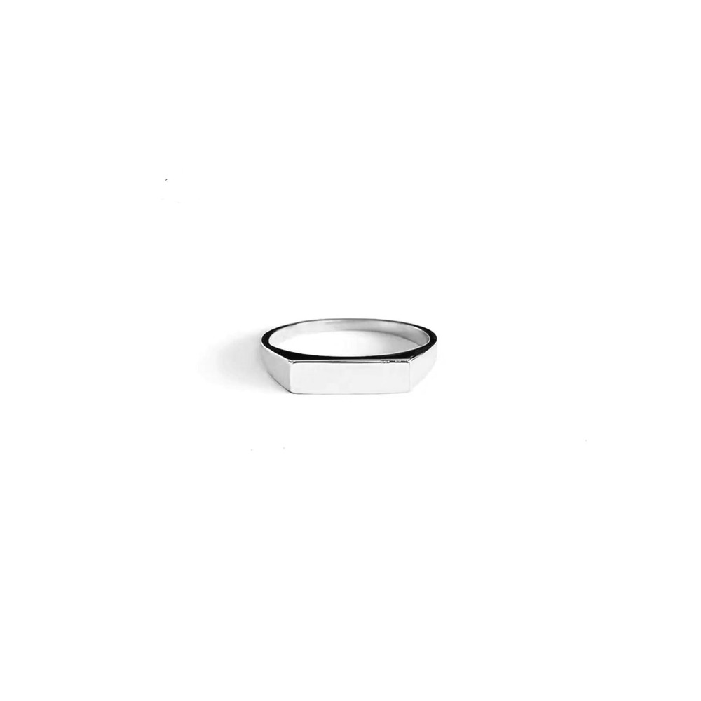 TEMU [Personnalisé] Bague Barre Carrée Personnalisée - de Nom/Date Personnalisée Bague Facile - Cadeau de Bijoux pour , Femme, Mère, Anniversaire,