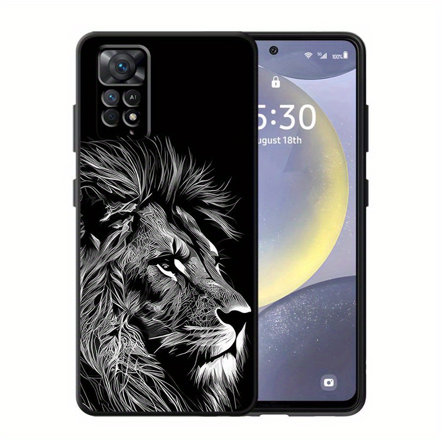 TEMU Lion Soft Phone Shells Phone Case For Xiaomi For Redmi Note 12 14 Pro  13 10 8 12s 8t 9t 9s 9 10s 11s 11 12pro 13pro 11pro 7